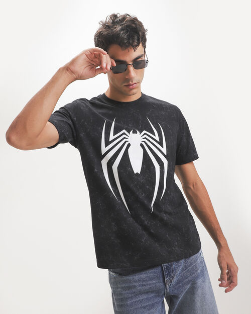 Playera Negra Spider-Man