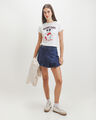 Playera Slim Mickey Mouse,BLANCO HUESO