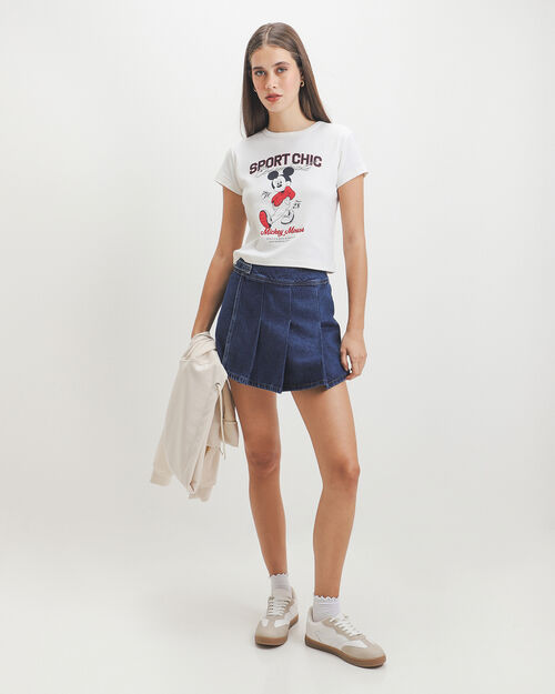 Playera Slim Mickey Mouse