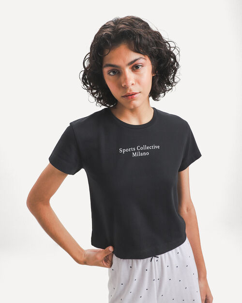 Playera Negra Gr&aacute;fico