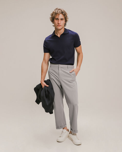 Pantalón Fit Regular Gris