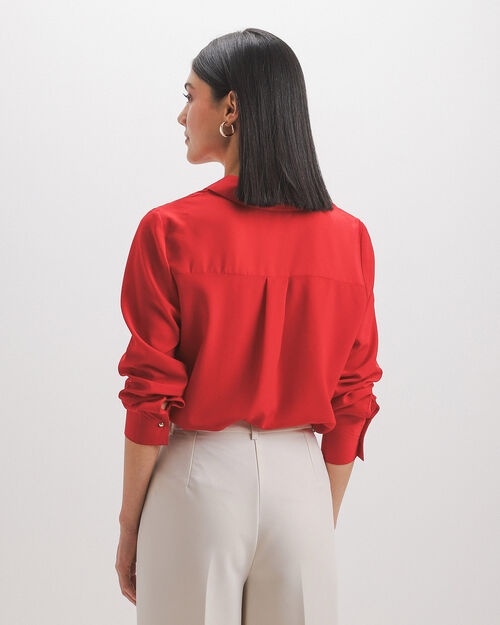 Camisa Roja Relaxed