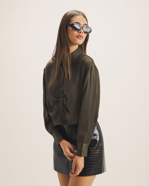 Camisa Cropped Verde