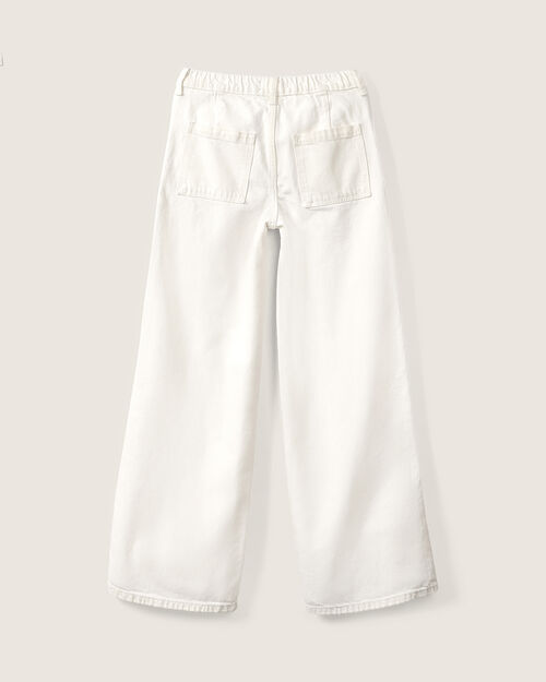 Jeans Fit Wide Leg Beige