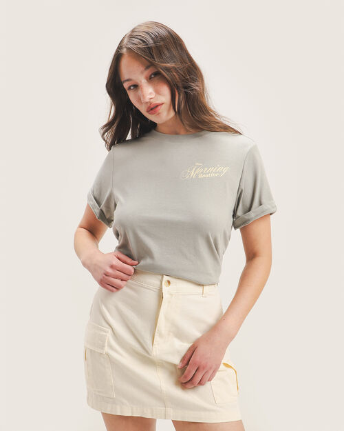 Playera Con Estampado Verde