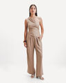 Pantal&oacute;n Wide Leg,BEIGE
