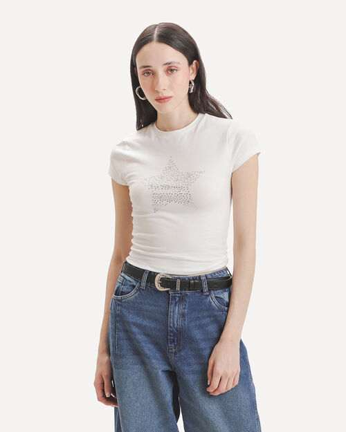 Playera Blanca Estrella