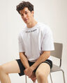 Playera Boxy Con Diseño,BLANCO