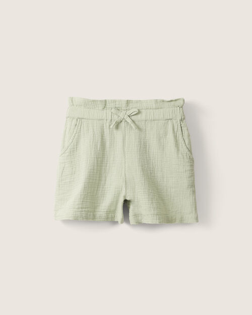 Short Verde Con El&aacute;stico