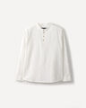 Camisa Blanca Lino,BLANCO
