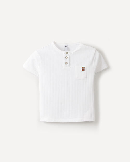 Playera Blanca Textura