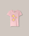 Playera Manga Corta Flores,LILA