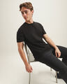 Playera Roja Fit Slim,NEGRO