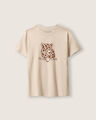 Playera Con Estampado,CAFE