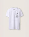 Playera Oversize Manga Corta,BLANCO