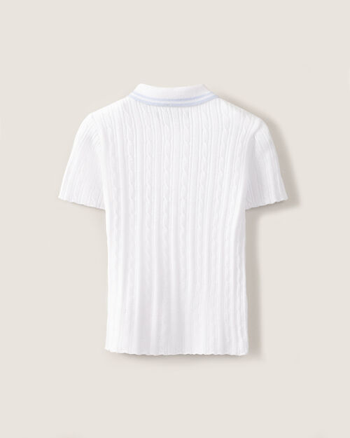 Top Blanco Con Olanes