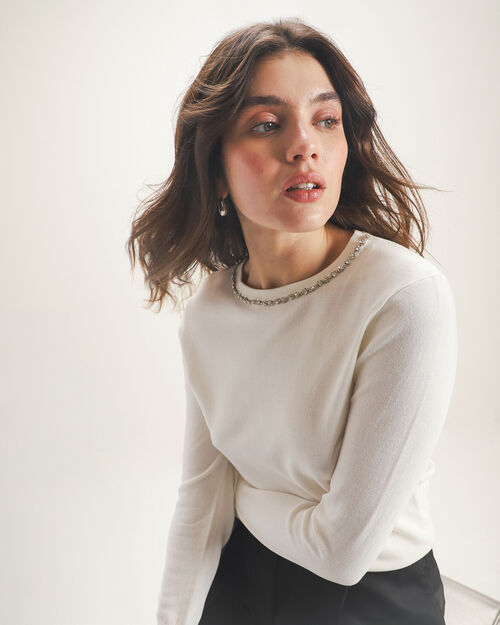 Suéter Con Aplicaciones