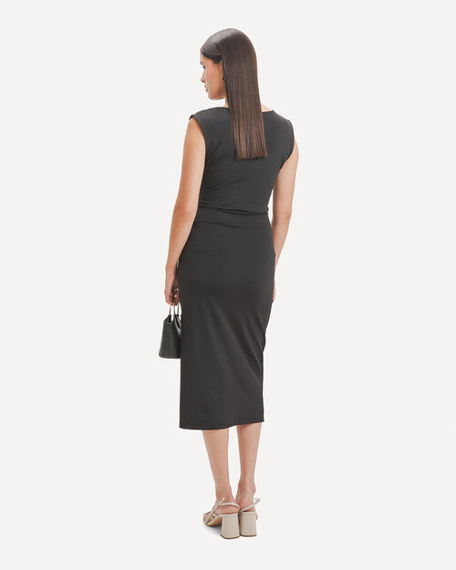 Vestido Negro Midi