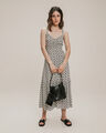 Vestido Midi Estampado,CRUDO