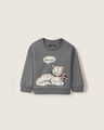 Sudadera Cerrada Corazones,GRIS CARBON