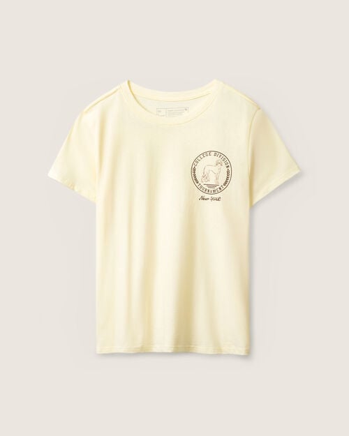 Playera Amarilla Estampada