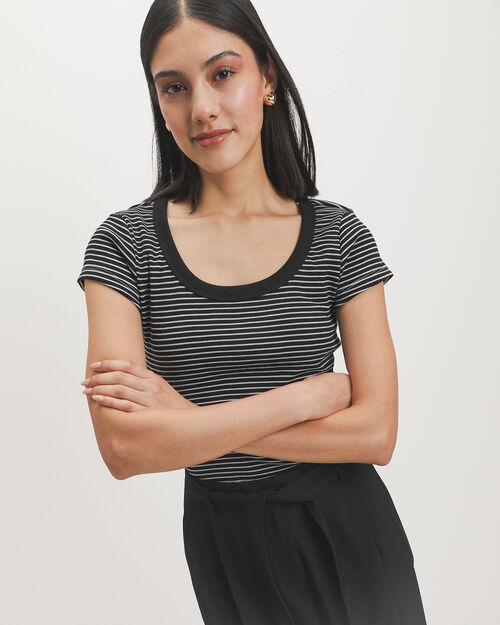 Playera Tejido Acanalado