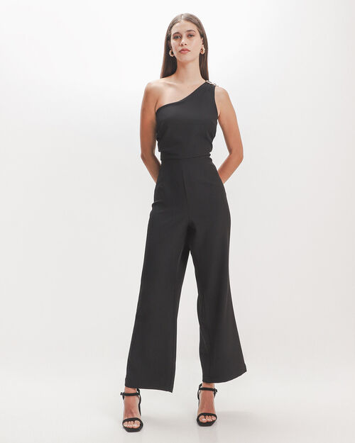Jumpsuit Asim&eacute;trico Negro