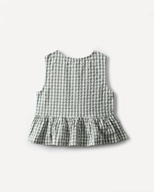 Blusa Sin Mangas Cuadros