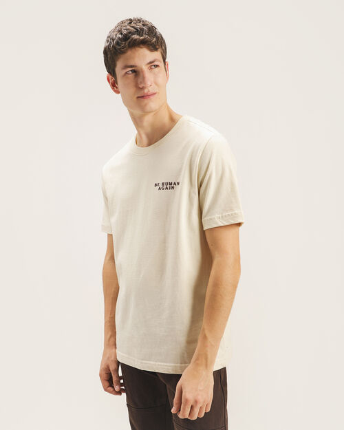 Playera Beige Manga Corta