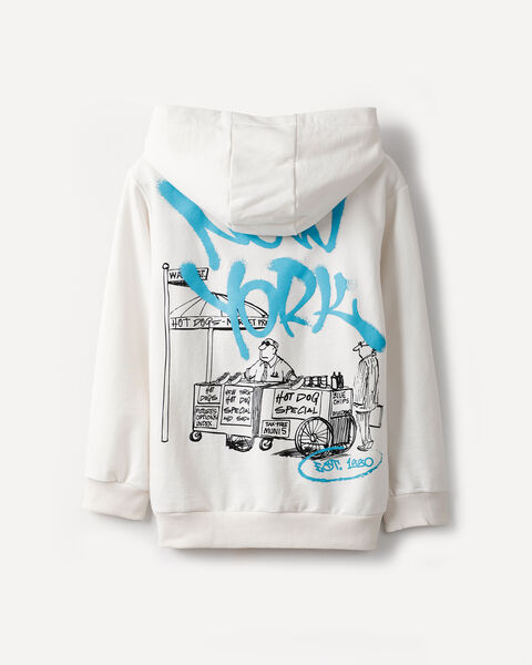 Sudadera Blanca Gorro