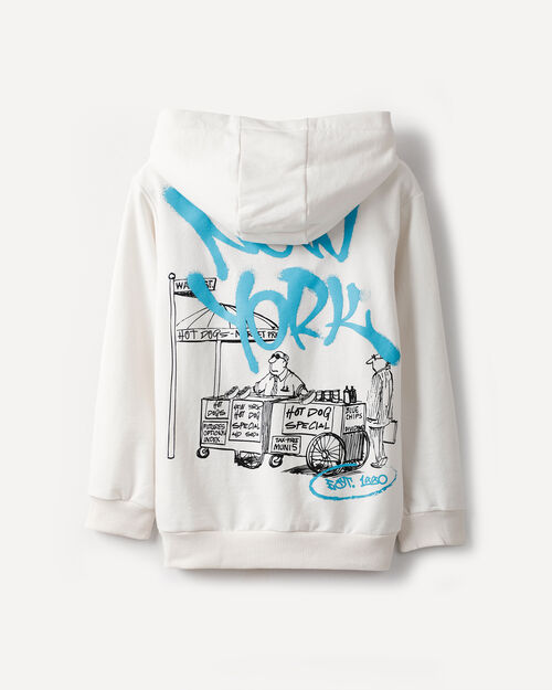 Sudadera Blanca Gorro