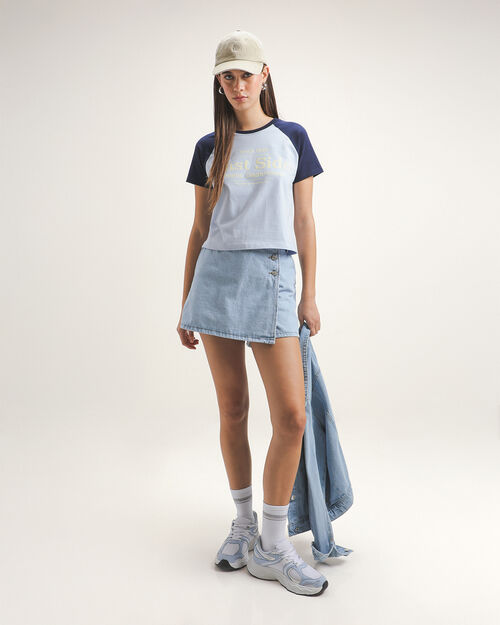 Short Falda Azul