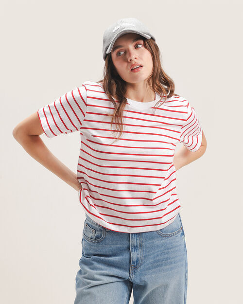 Playera Boxy Rayas