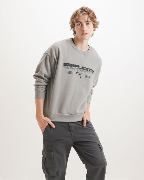 Sudadera Gris Simplicity