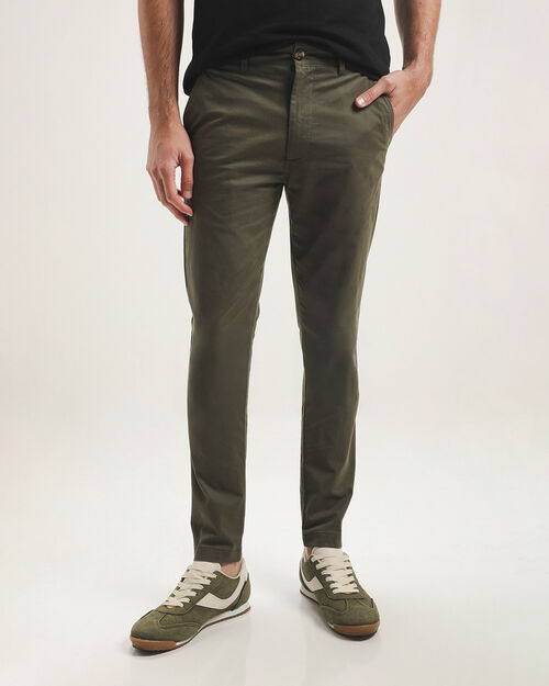 Pantalón Fit Skinny Verde