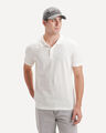 Polo Azul Regular,BLANCO HUESO