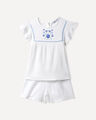 Conjunto Blanco Bordado,BLANCO