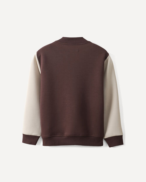 Sudadera Botones Bomber