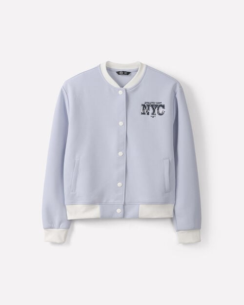 Chamarra Bomber Azul