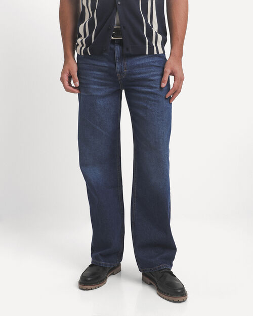 Jeans Azul Marino Fit Straight
