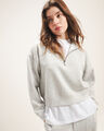 Sudadera Cerrada Solapa,GRIS