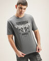 Playera Estampada Gris,GRIS