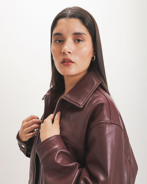 Chamarra Bomber Roja