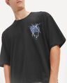 Playera Beige Boxy,NEGRO