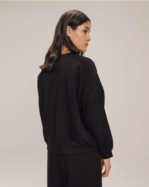 Sudadera Relaxed Negro