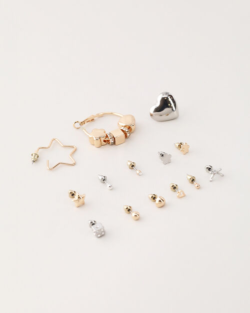 Set Aretes Plateados