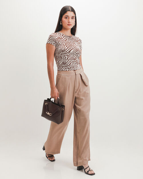 Crop Top Animal Print