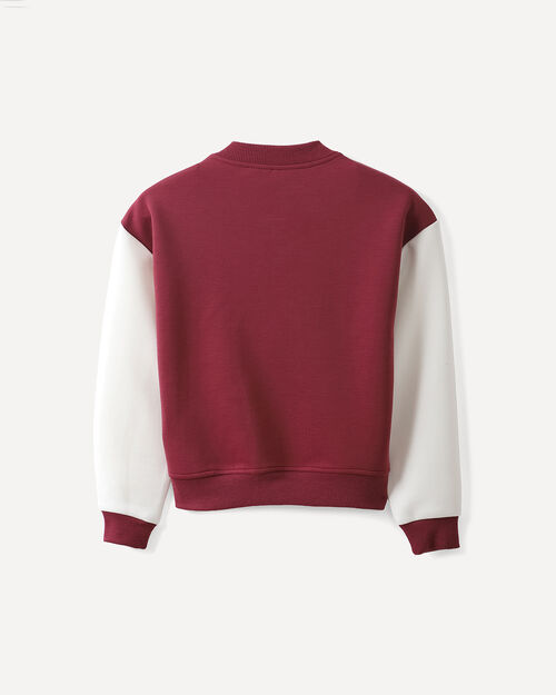 Sudadera Roja Botones