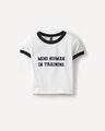 Playera Gris Estampada,BLANCO