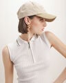 Polo Rosa Sin Mangas,BLANCO HUESO
